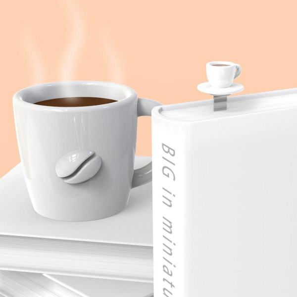 OBILJEŽIVAČ STRANICA 3D METALNI - Coffee 
