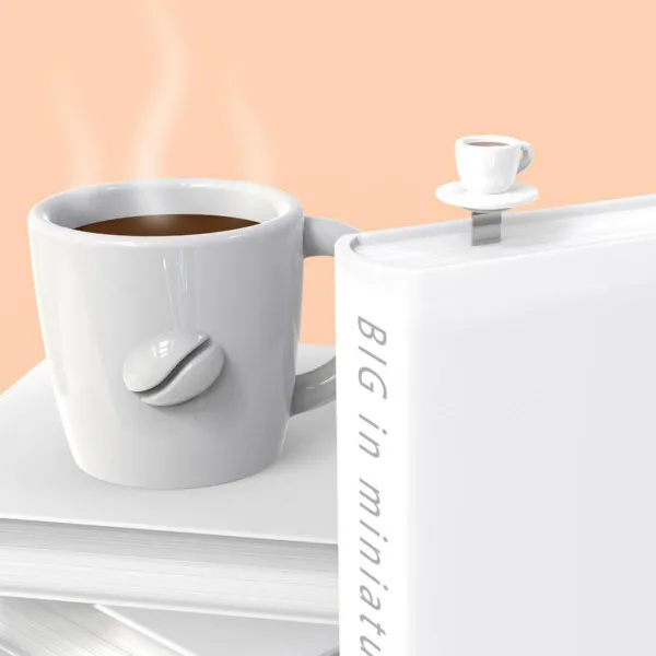 OBILJEŽIVAČ STRANICA 3D METALNI - Coffee 