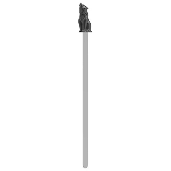 OBILJEŽIVAČ STRANICA 3D METALNI - Wolf   - Matt bullet finish 