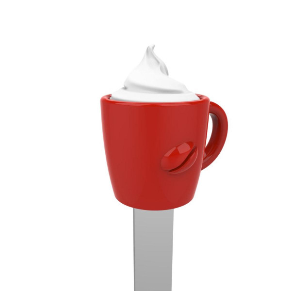 OBILJEŽIVAČ STRANICA 3D METALNI - Chocolate Cup or cappucino cup 