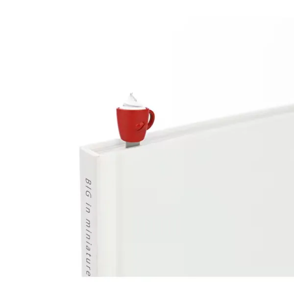 OBILJEŽIVAČ STRANICA 3D METALNI - Chocolate Cup or cappucino cup 
