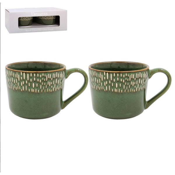 ŠOLJE SET 2U1 REACTIVE GLAZE LP74762 