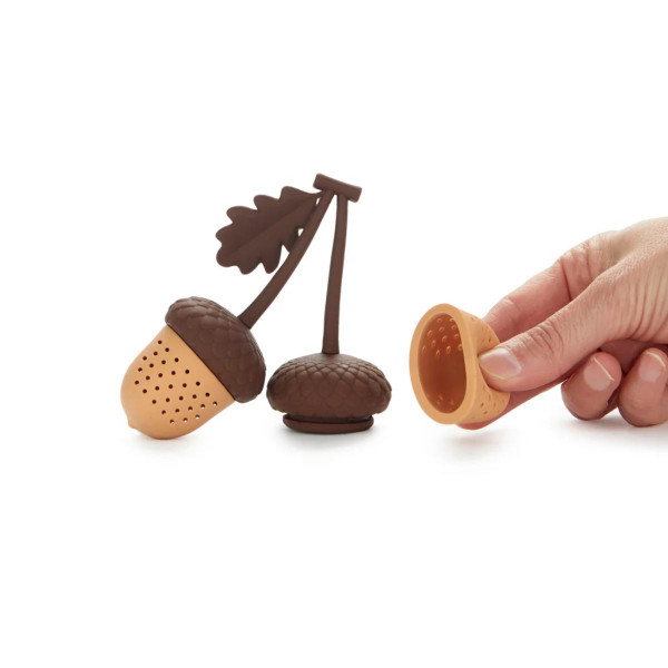 INFUZER ZA ČAJ ACORN BROWN DOUBLE SILIKON 