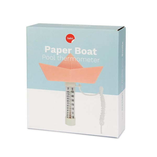 TERMOMETAR ZA BAZEN PAPIR BOAT PINK PLASTIKA 