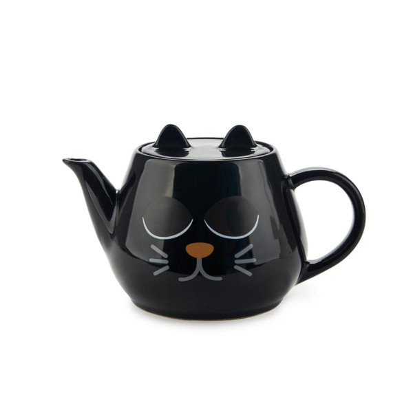 ČAJNIK WAKE CAT BLACK KERAMIKA 