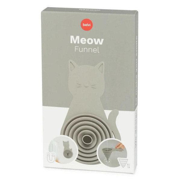 LIJEVAK MEOW GRAY MAGNET SILIKON 