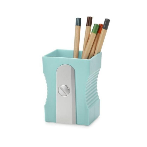 DRŽAČ ZA OLOVKE SHARPENER TURQUOISE PLASTIKA 