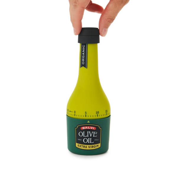 TAJMER OLIVE OIL GREEN PLASTIKA 