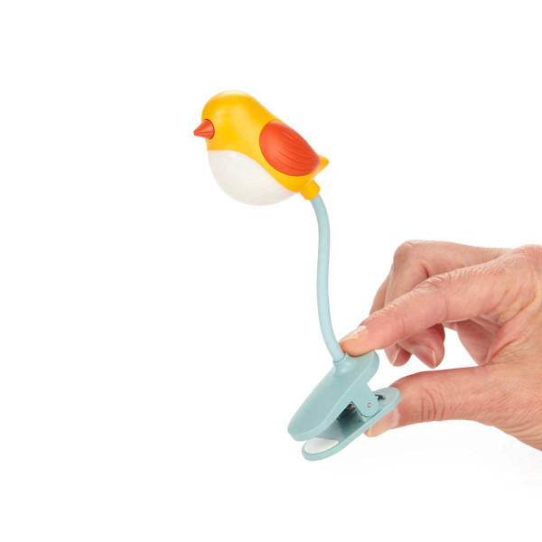 LAMPA ZA KNJIGU BIRDIE YELLOW PLASTIKA 