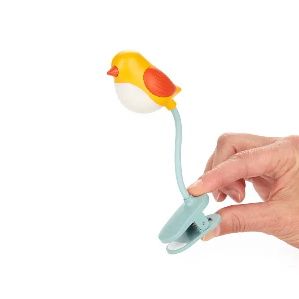 LAMPA ZA KNJIGU BIRDIE YELLOW PLASTIKA 