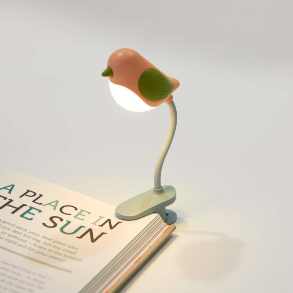 LAMPA ZA KNJIGU BIRDIE PINK PLASTIKA 