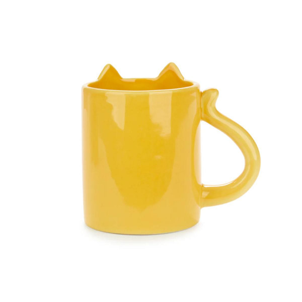ŠOLJA COOL CAT YELLOW 350 ML KERAMIKA 