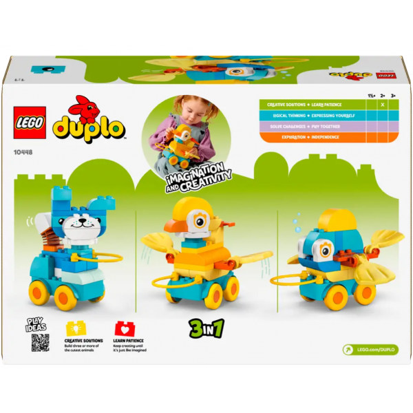LEGO DUPLO TOWN ŽIVOTINJE NA TOČKOVIMA 3 u 1 2+ 
