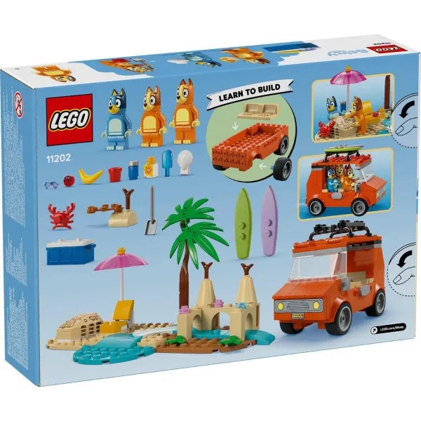 LEGO 4PLUS BERRY 2025 BLUEYEVA PLAŽA I PUTOVANJE PORODICE AUTOM 4+ 