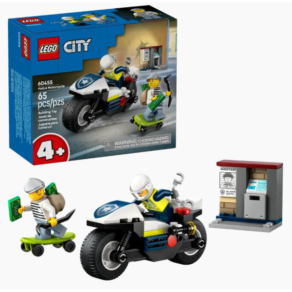 LEGO CITY POLICE POLICIJSKA POTJERA NA MOTOCIKLU 4+ 