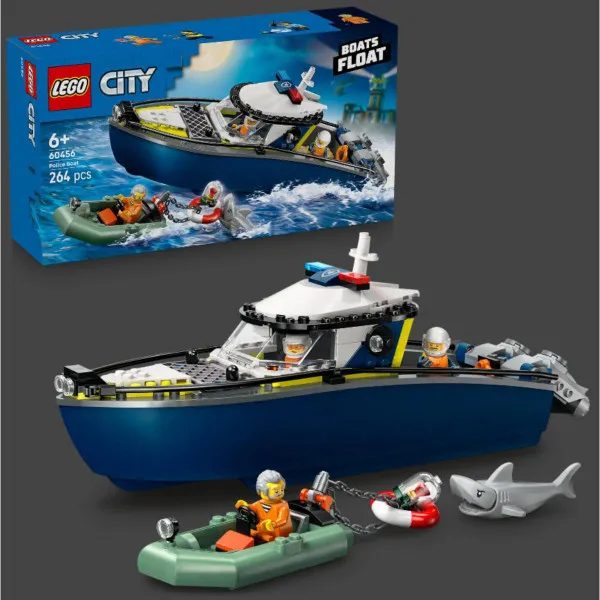 LEGO CITY POLICE POLICIJSKA POTJERA BRODOM 6+ 