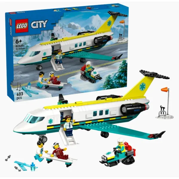 LEGO CITY BIG VEHICLES SANITETSKI AVION ZA HITNU POMOĆ 6+ 