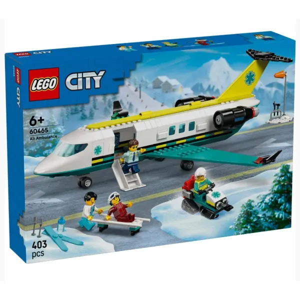 LEGO CITY BIG VEHICLES SANITETSKI AVION ZA HITNU POMOĆ 6+ 
