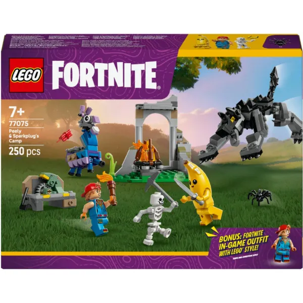 LEGO FORTNITE PEELY I SPARKLUG U KAMPU 7+ 