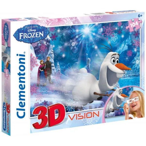 PUZZLE 104 3D FROZEN INT. 