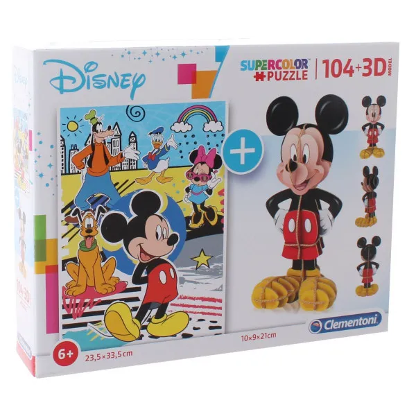 PUZZLE 104 +3D MODEL MICKEY 20157 