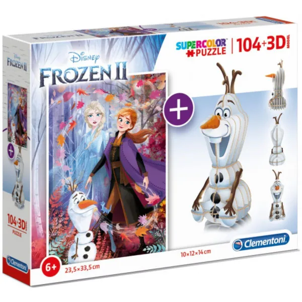 PUZZLE 104+3D MODEL FROZEN 2 