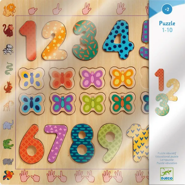 PUZZLE EDUKATIVNE - 1-10   DJ01801 