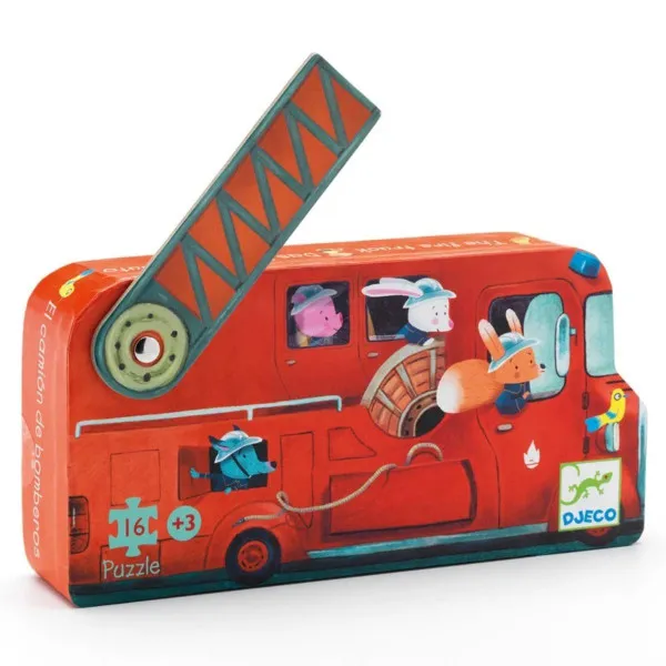 PUZZLE - The fire truck 16 pcs DJ07269 