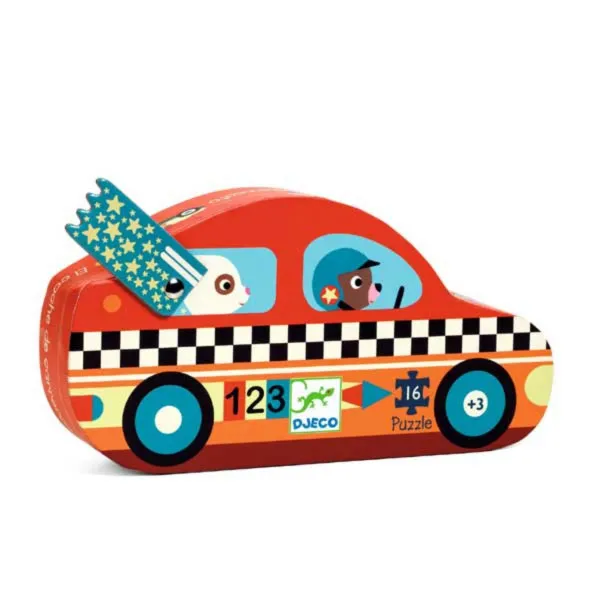 PUZZLE - The racing car  - 16 pcs DJ07273 