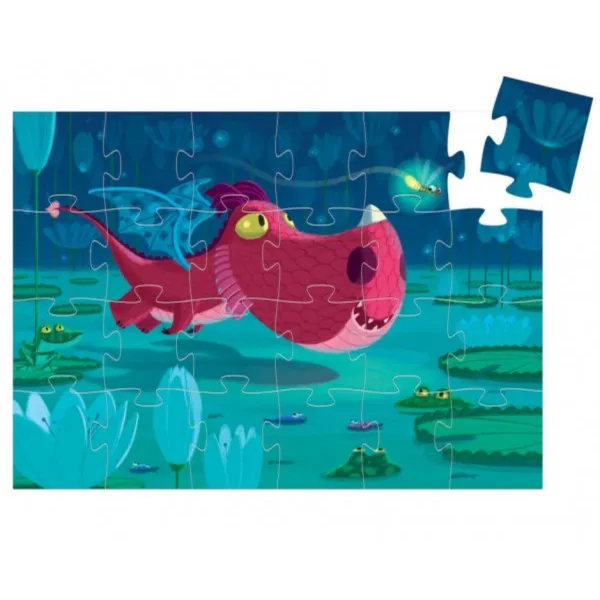 PUZZLE siluete Edmond the dragon 24 pcs 