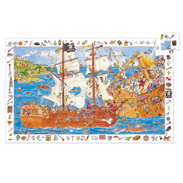 PUZZLE observ. Pirates 100  pcs 