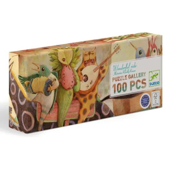 PUZZLE 100- 97X33cm Wonderful Ride DJ07681 