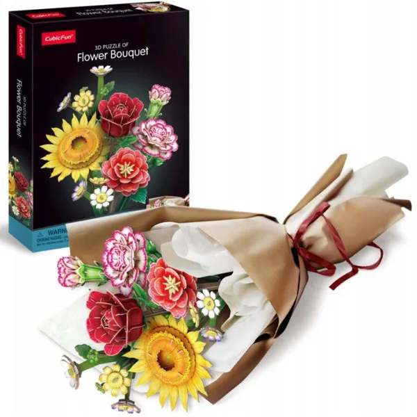 PUZZLE CUBIC FUN FLOWER BOUQET 