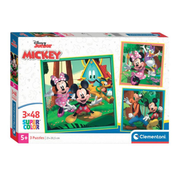 PUZZLE 3X48 SQUARE MICKEY AND FRIENDS 25298 