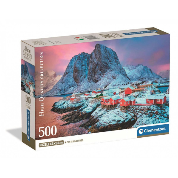 PUZZLE 500 HQC HAMNOY VILLAGE COMPACT 