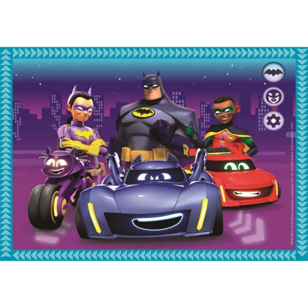PUZZLE 4IN1 BATWHEELS 