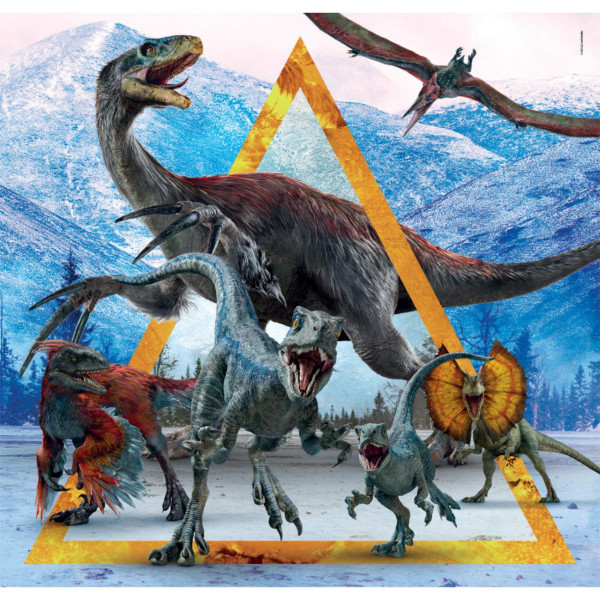 PUZZLE 3X48 SQUARE JURASSIC WORLD 