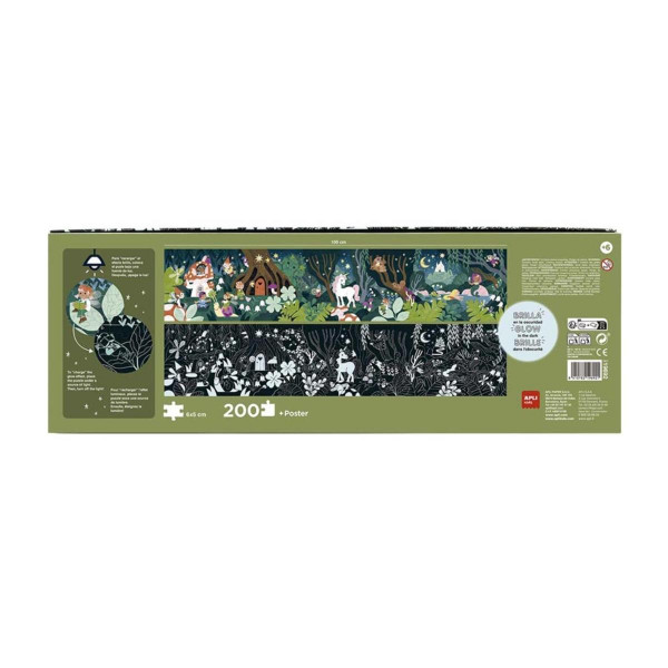 PUZZLE APLI FLUORESCENTNA ČAROBNA ŠUMA 