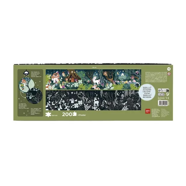 PUZZLE APLI FLUORESCENTNA ČAROBNA ŠUMA 