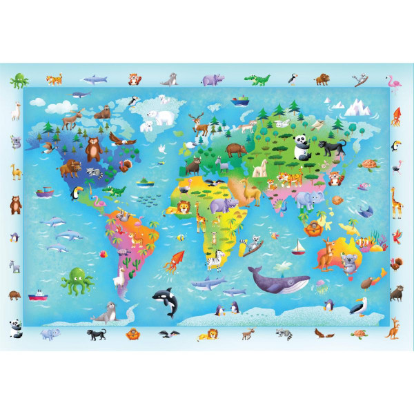 PUZZLE 60 MAXI NOLI MAPA DIVLJEG SVETA 2025 