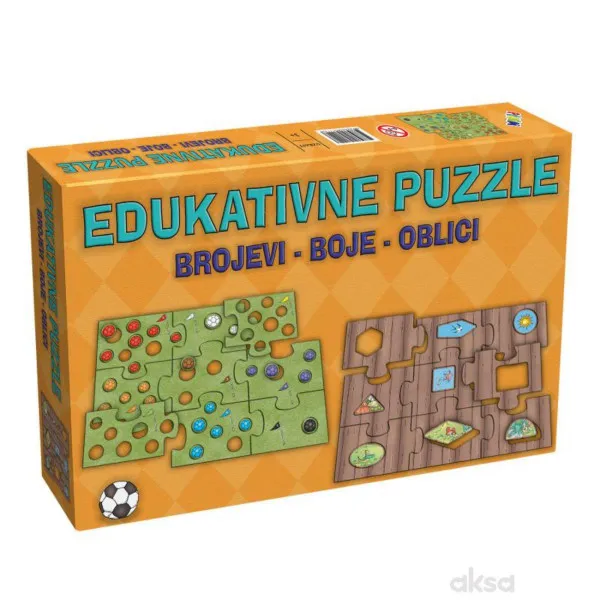 EDUKATIVNE PUZZLE BROJEVI BOJE OBLICI 