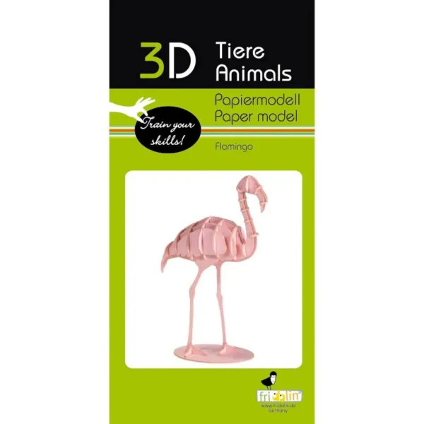 3D puzla flamingo 