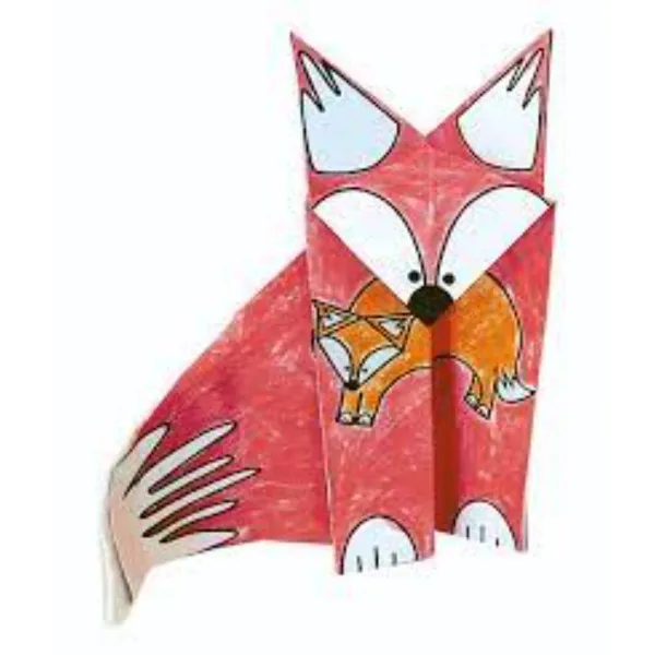 Coloring-Origami, motif Foxes, 20 she 11382 
