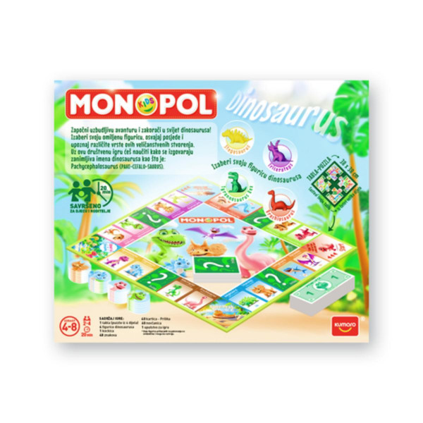 MONOPOL KIDS-DINOSAURUS 