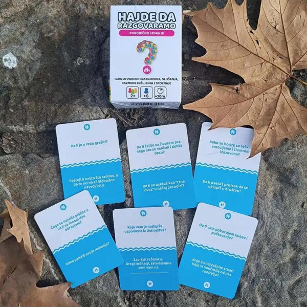 Društvena igra Hajde da razgovaramo-porodicno izdanje 