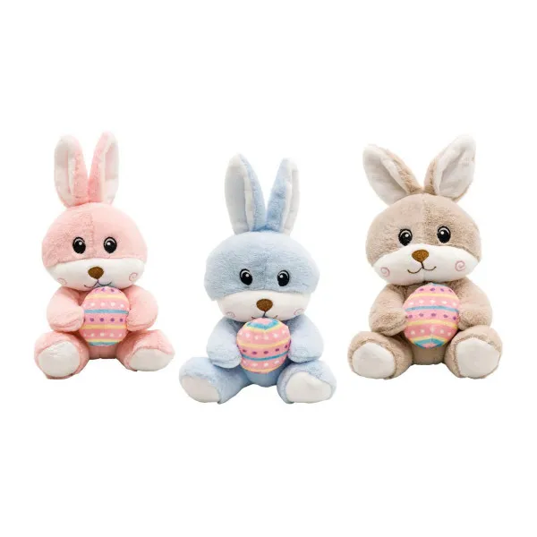 PLIŠANI ZEC SJEDEĆI JAJE 14CM 