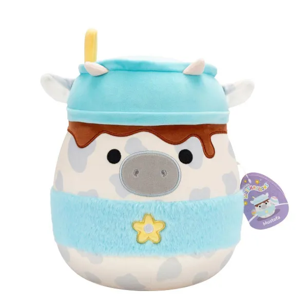SQUISHMALLOWS 30CM MUSTAFA SIVO-BIJELA KRAVA 