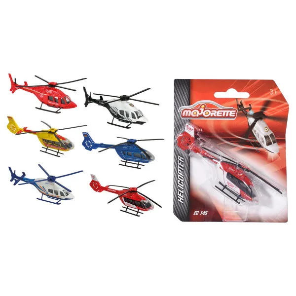 MAJORETTE HELIKOPTER BLIST.13CM ASST 