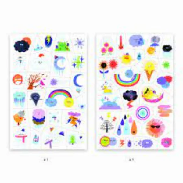 NALJEPNICE TATOO - Weather emojis 