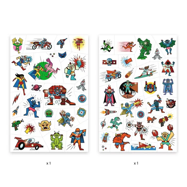 NALJEPNICE TATOO - Heroes vs villains 
